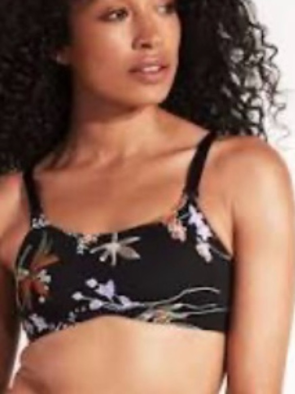 Knix Evolution Reversible Bra Sz 8 in Night Garden/Orchid